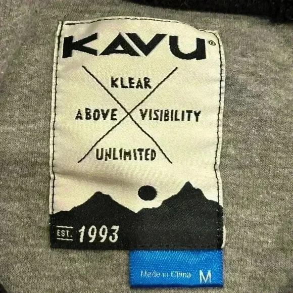 KAVU Sz M Riverton Black Pullover Cozy Plush Lux Lounge - Picture 3 of 4